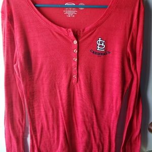 Saint Louis cardinals red see through shirt